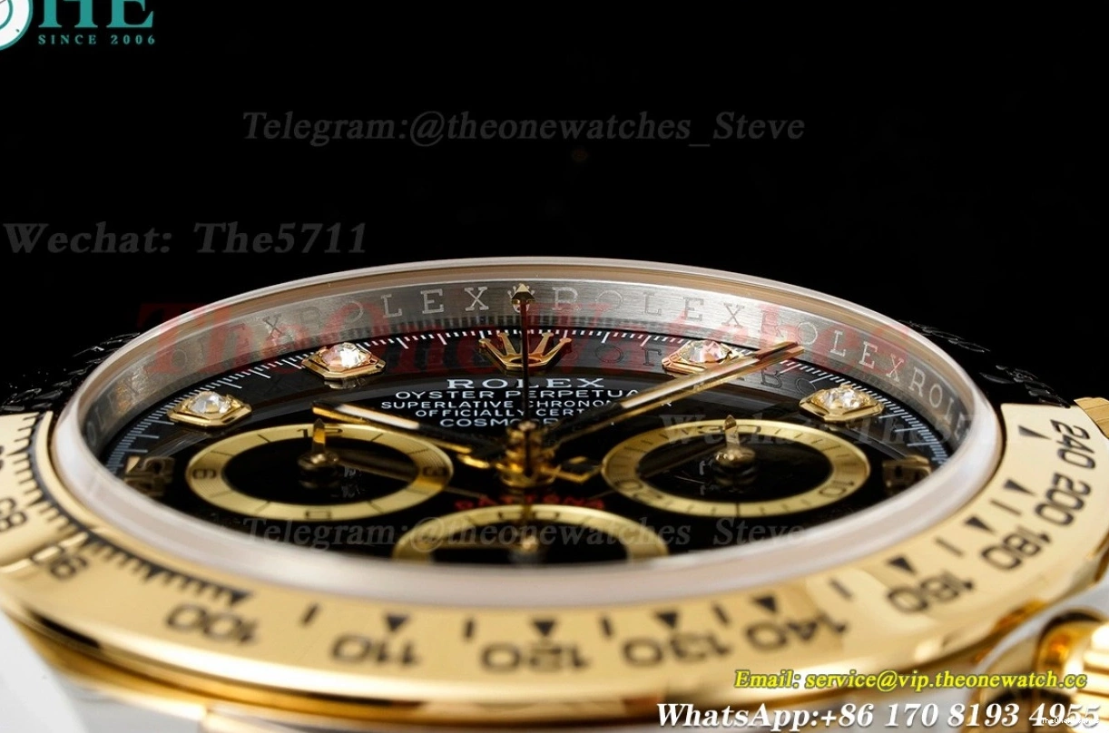 YG Black Dial Daytona 904L SA4130 116503 YG V2 BTF 0412